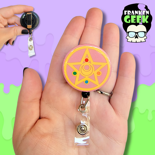 Sailor Moon Crystal Star Retractable Anime Badge Reel