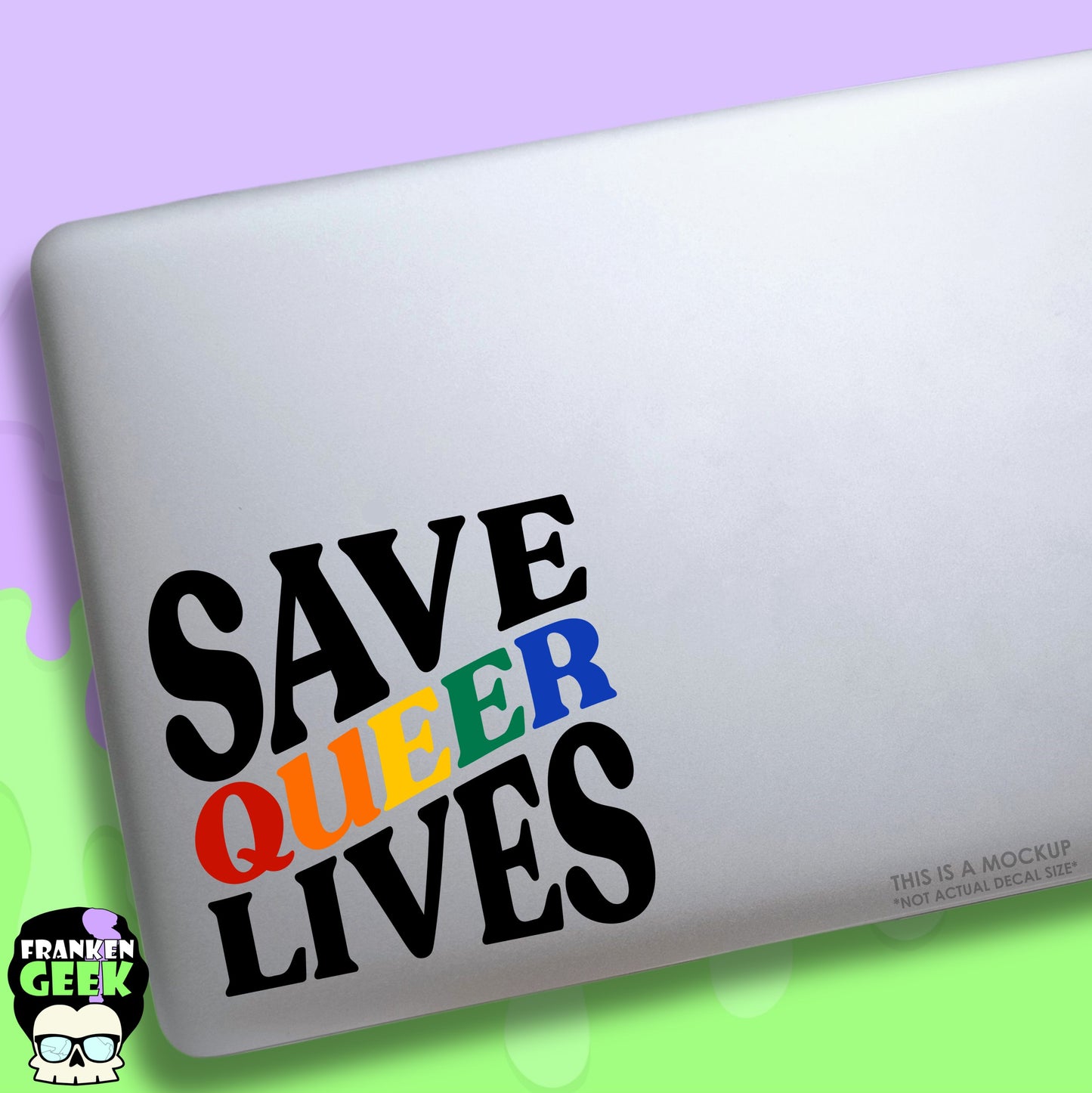 Save Queer Lives Vinyl Pride Decal