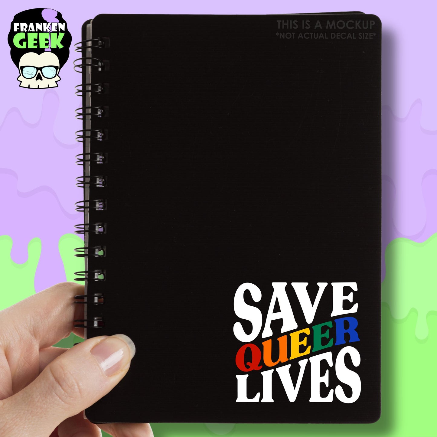 Save Queer Lives Vinyl Pride Decal