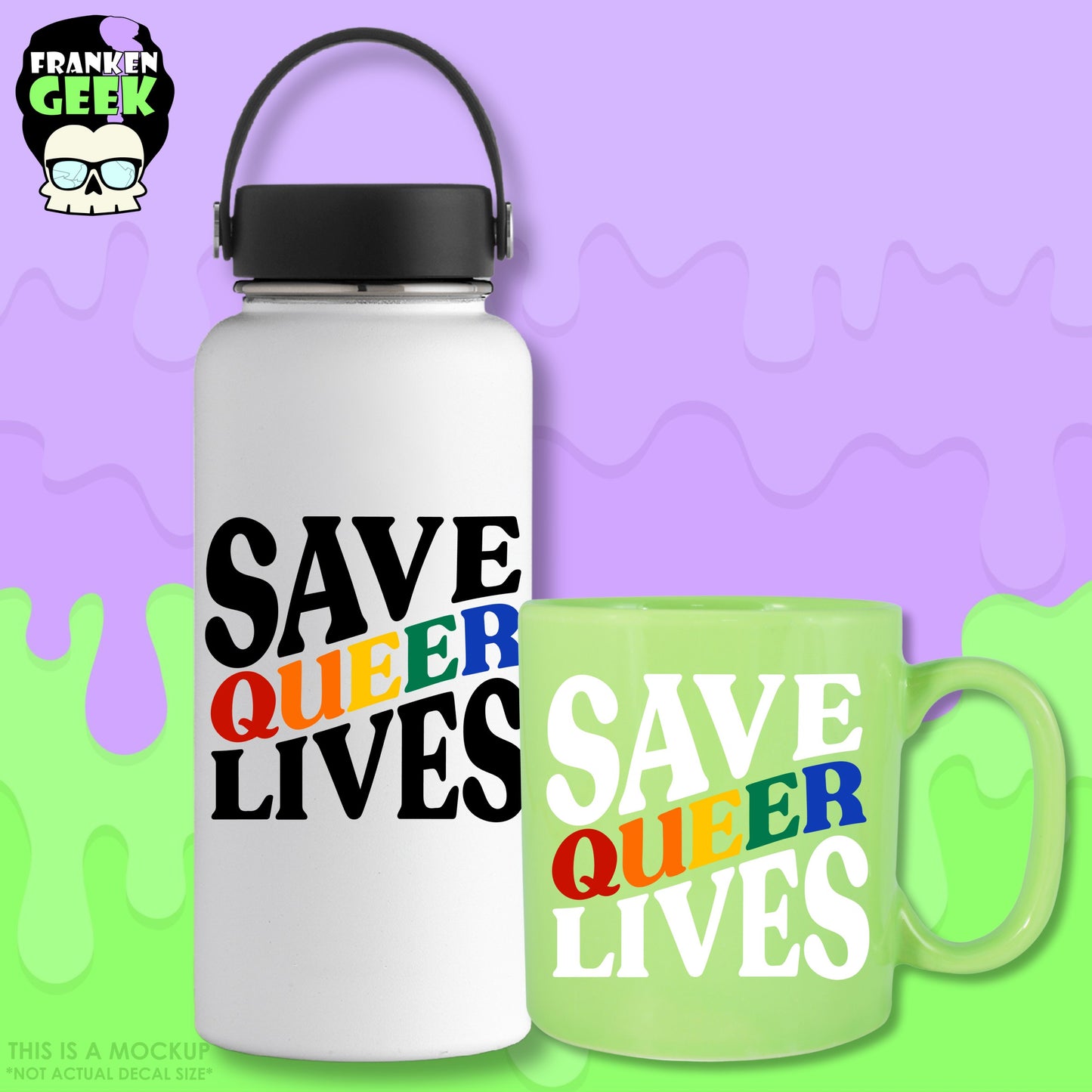 Save Queer Lives Vinyl Pride Decal