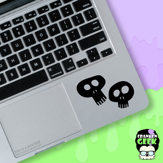 Burtonesque Skulls Mini Vinyl Decal