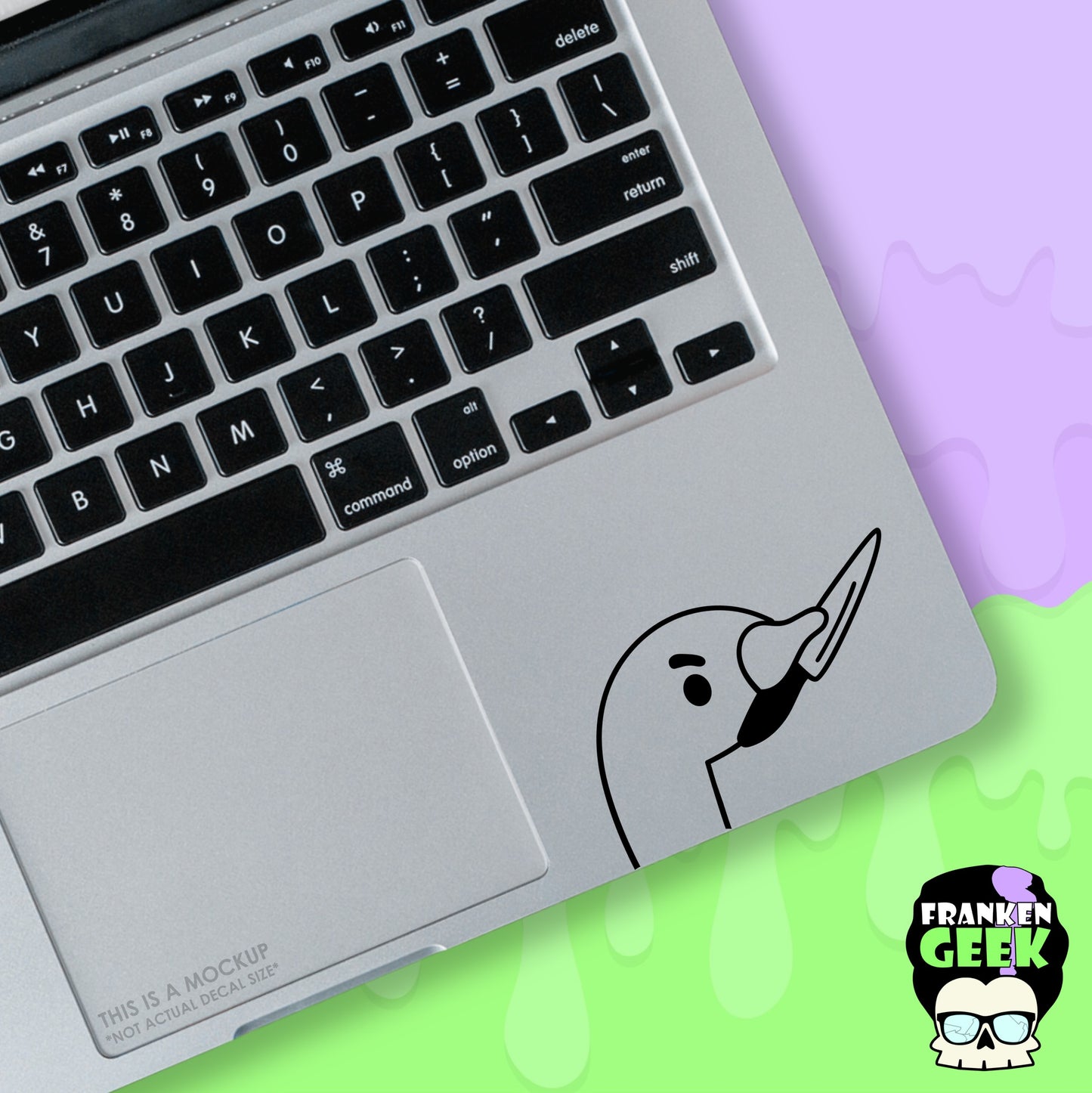 Stabby Goose Mini Vinyl Animal Decal