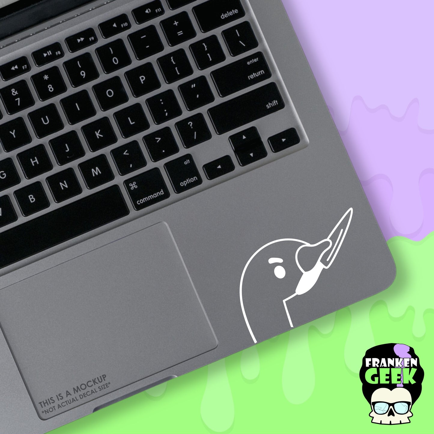 Stabby Goose Mini Vinyl Animal Decal