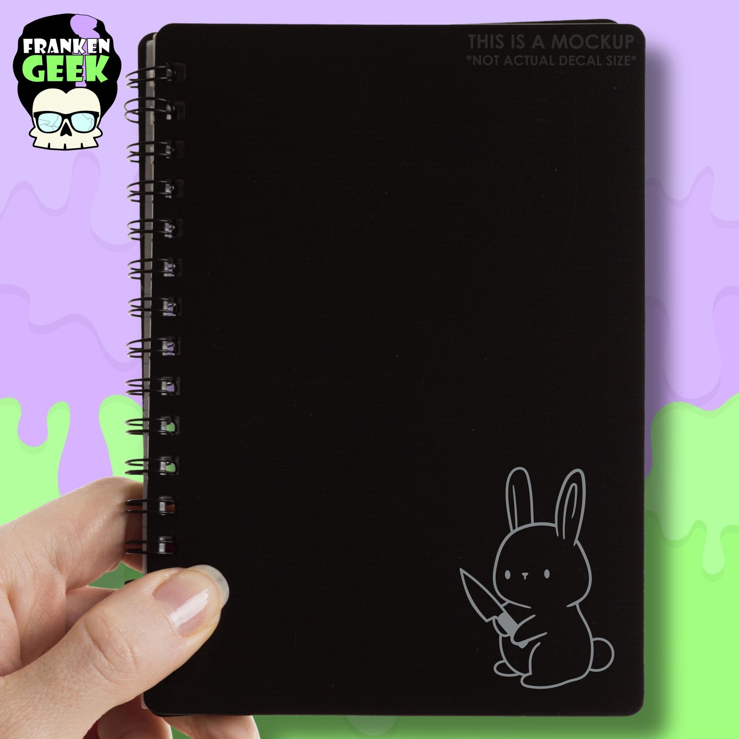 Stabby Rabbit Mini Vinyl Animal Decal