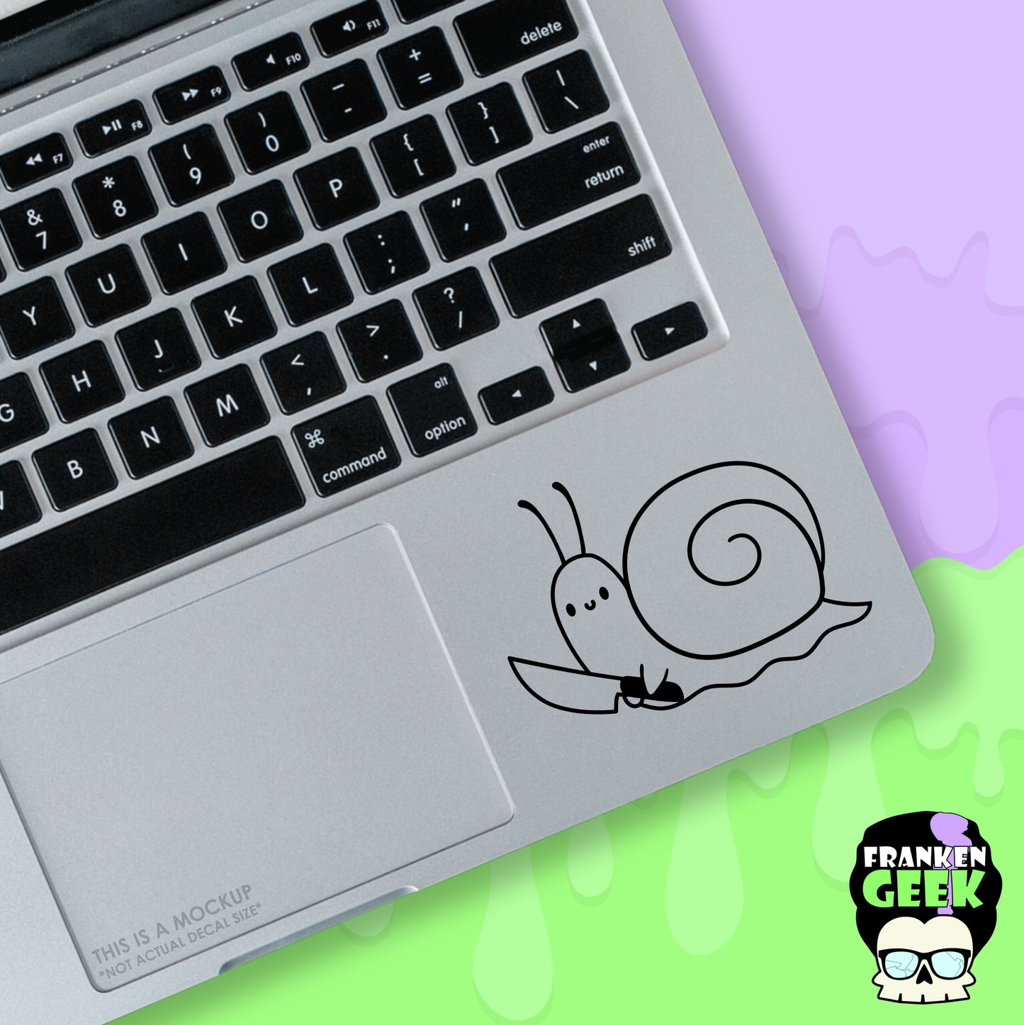 Stabby Snail Mini Vinyl Animal Decal