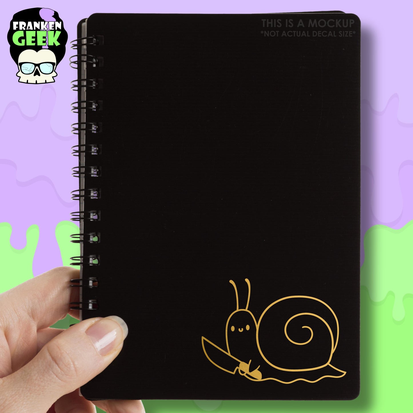 Stabby Snail Mini Vinyl Animal Decal