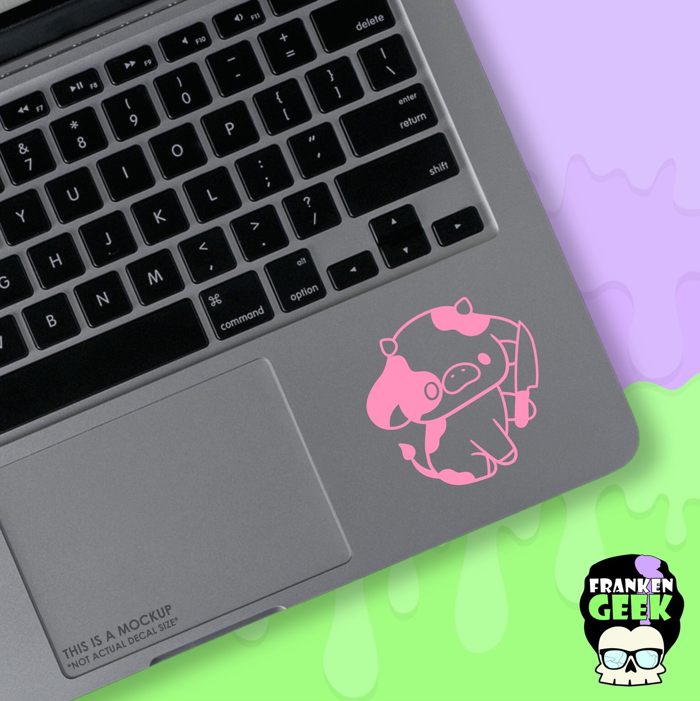 Stabby Spotted Cow Mini Vinyl Animal Decal