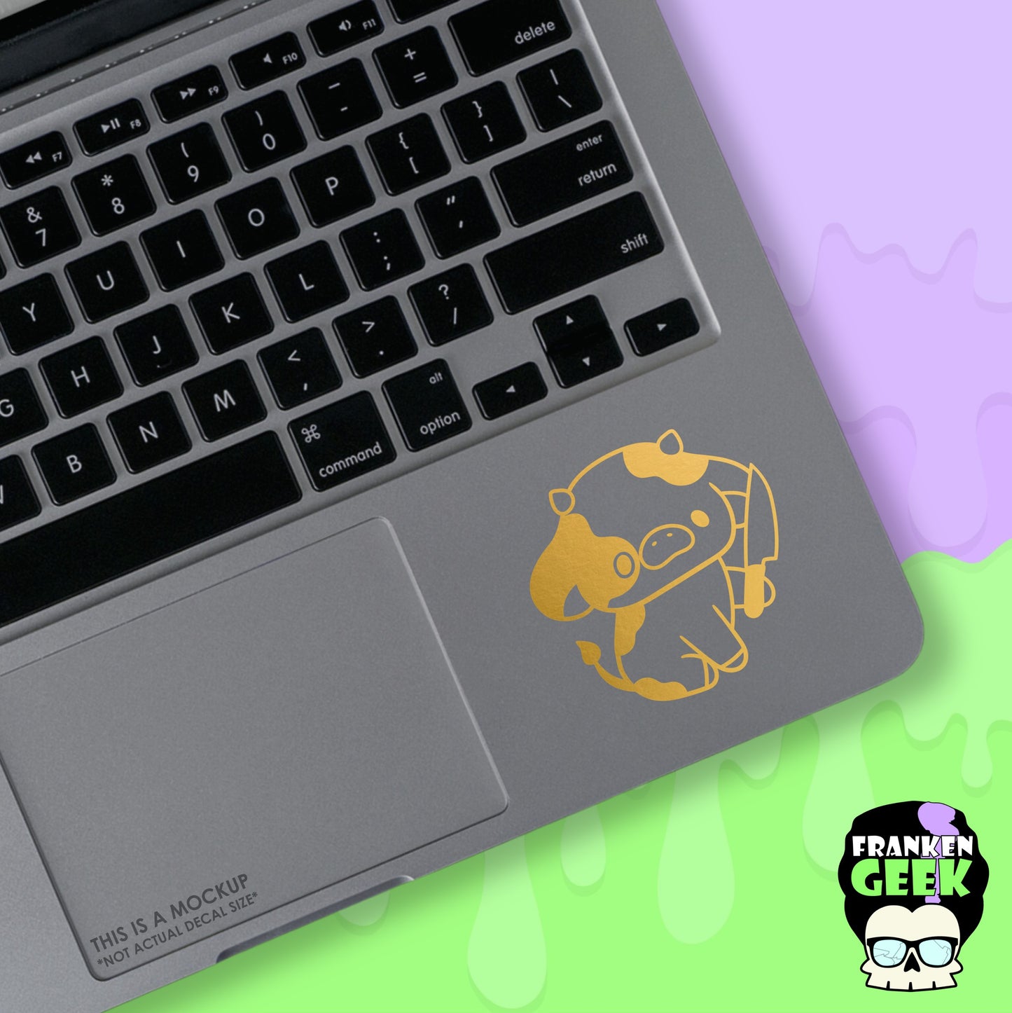 Stabby Spotted Cow Mini Vinyl Animal Decal