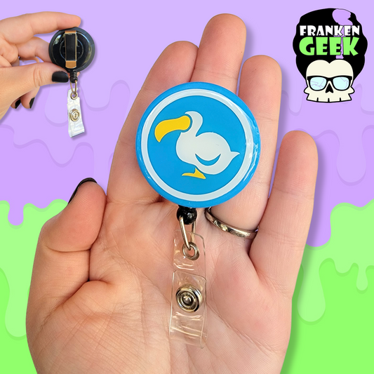 Dodo Airlines Retractable Video Game Badge Reel