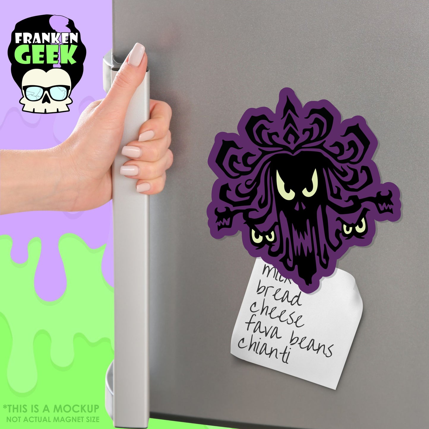 HM Spooky Wallpaper Layered Vinyl Horror Magnet