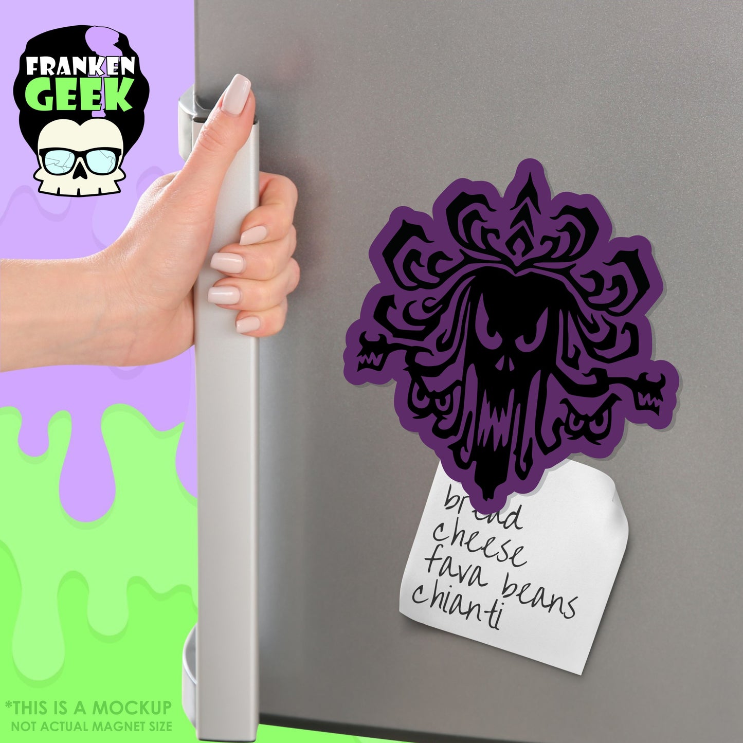 HM Spooky Wallpaper Layered Vinyl Horror Magnet