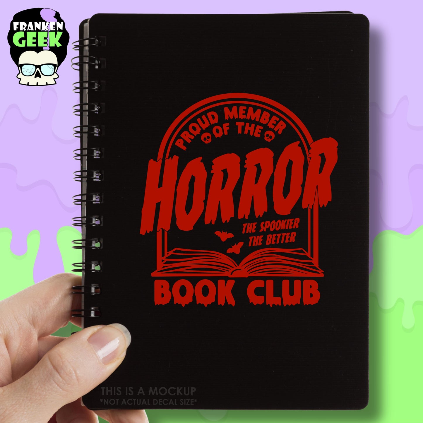 Proud Member of the Horror Book Club 5" Vinyl Decal