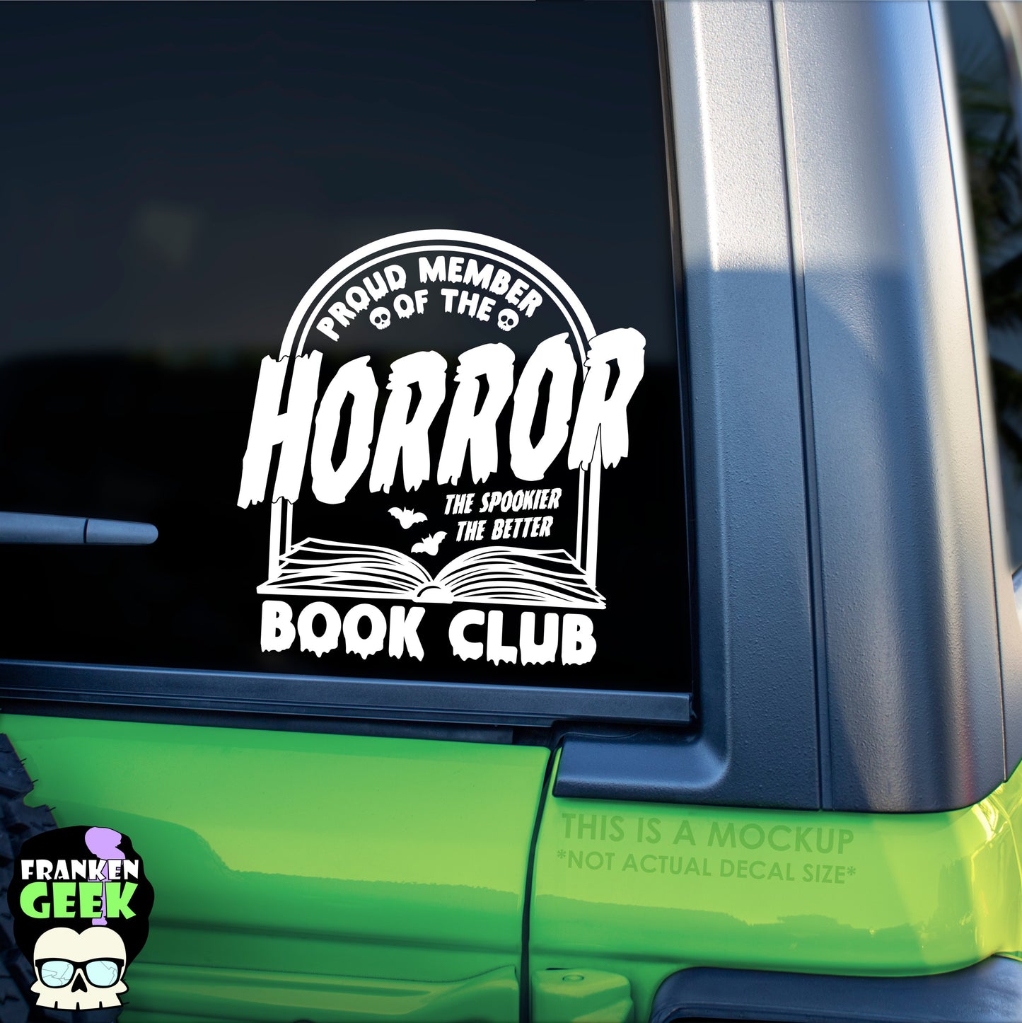 Proud Member of the Horror Book Club Vinyl Decal