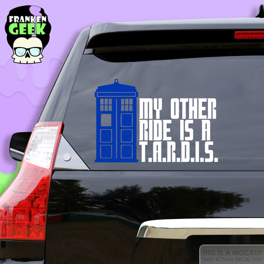 My Other Ride is a T.A.R.D.I.S. Vinyl Sci-Fi Vehicle Decal