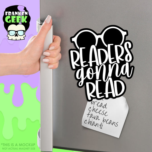 Readers Gonna Read Layered Vinyl Bookish Magnet