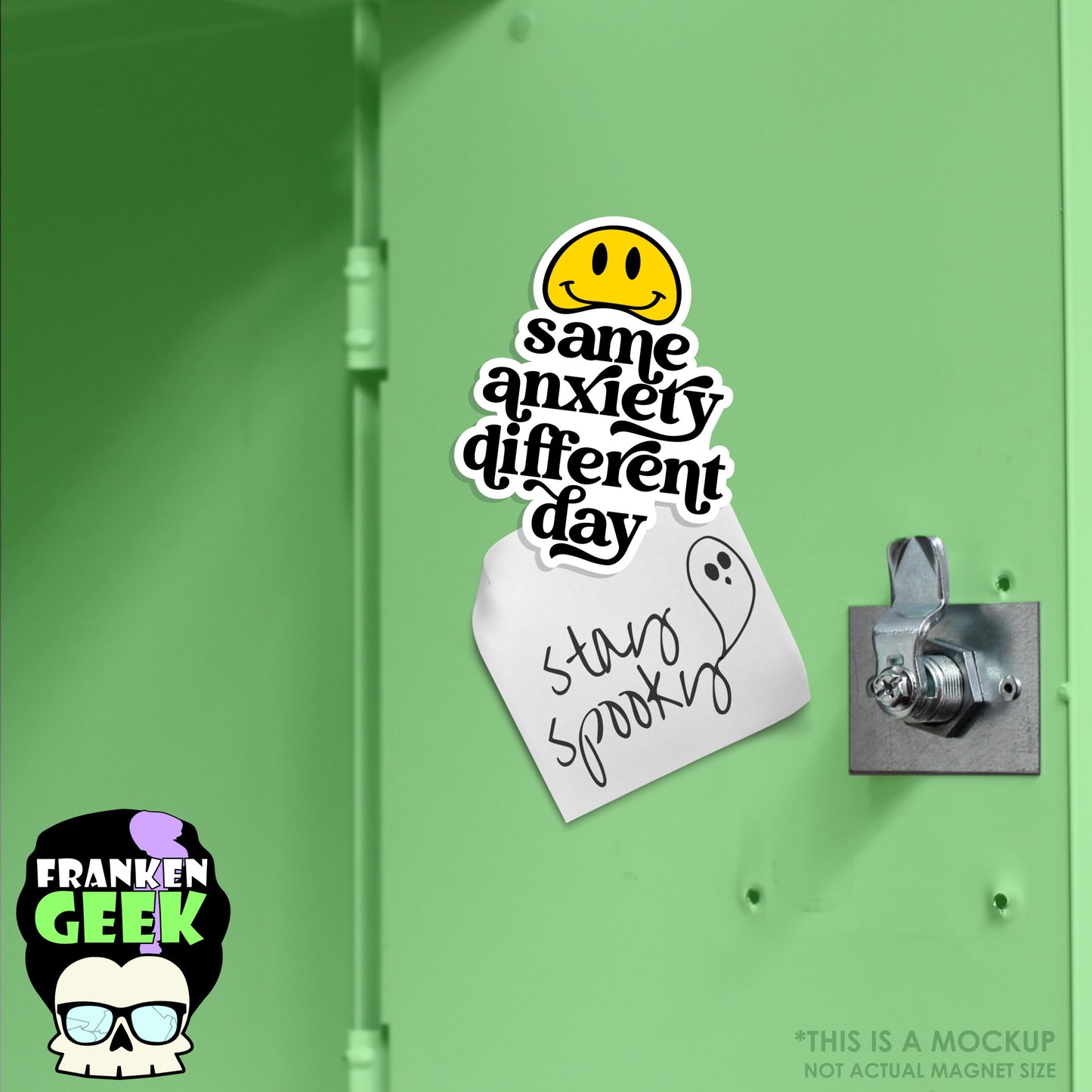 Same Anxiety Different Day Layered Vinyl Mental Health Magnet