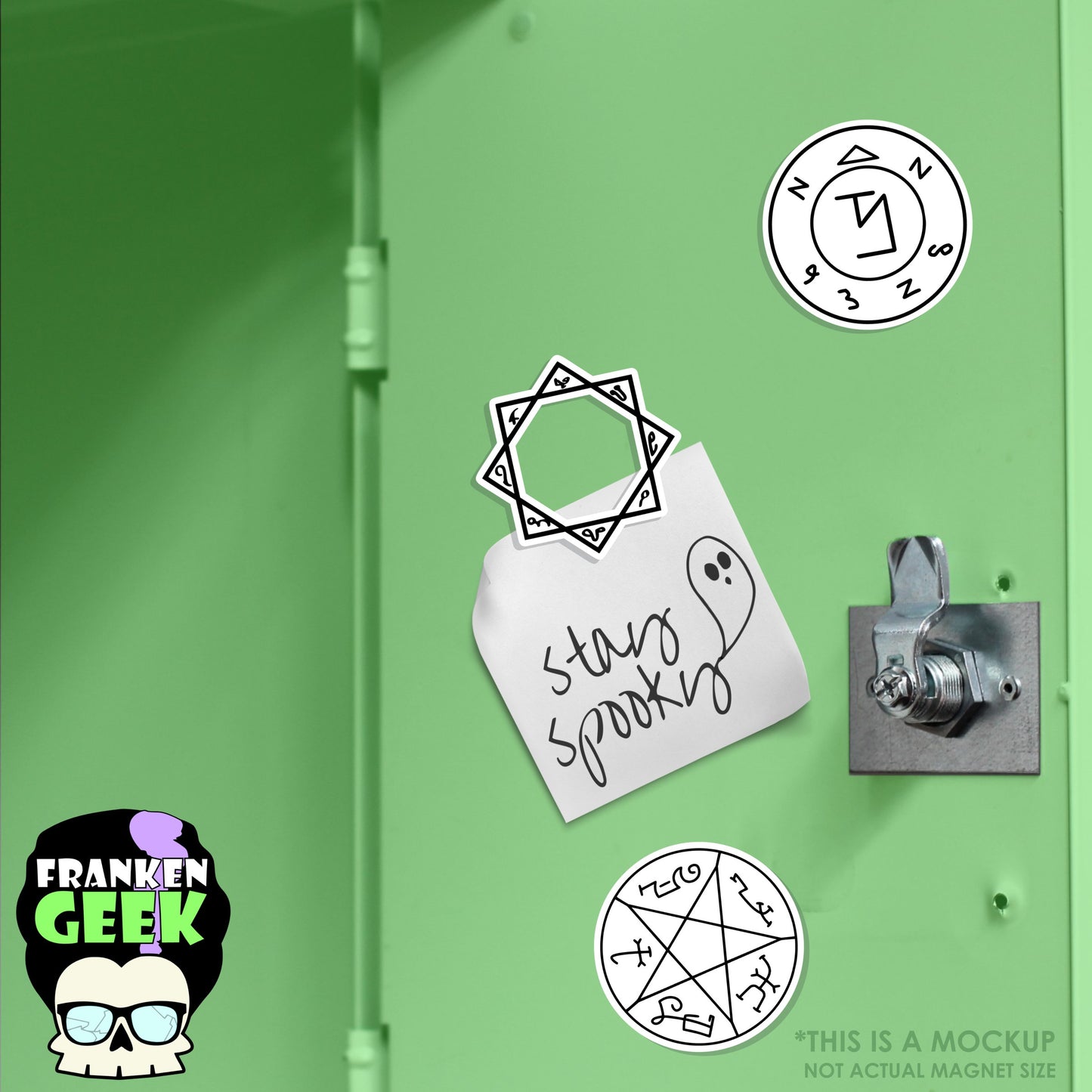 Supernatural-Inspired Layered Vinyl Horror Mini Magnet 3pc Set