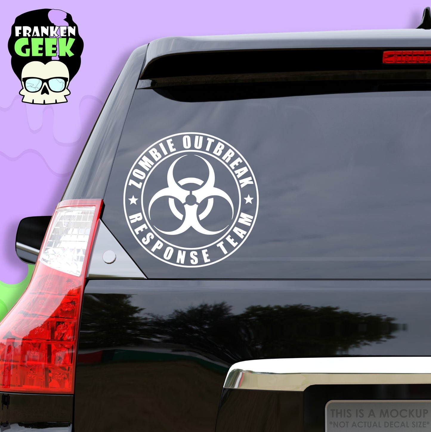 Zombie Outbreak Response Team Horror Vehicle Decal