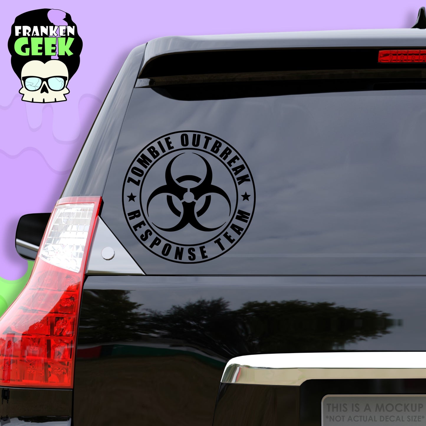 Zombie Outbreak Response Team Horror Vehicle Decal