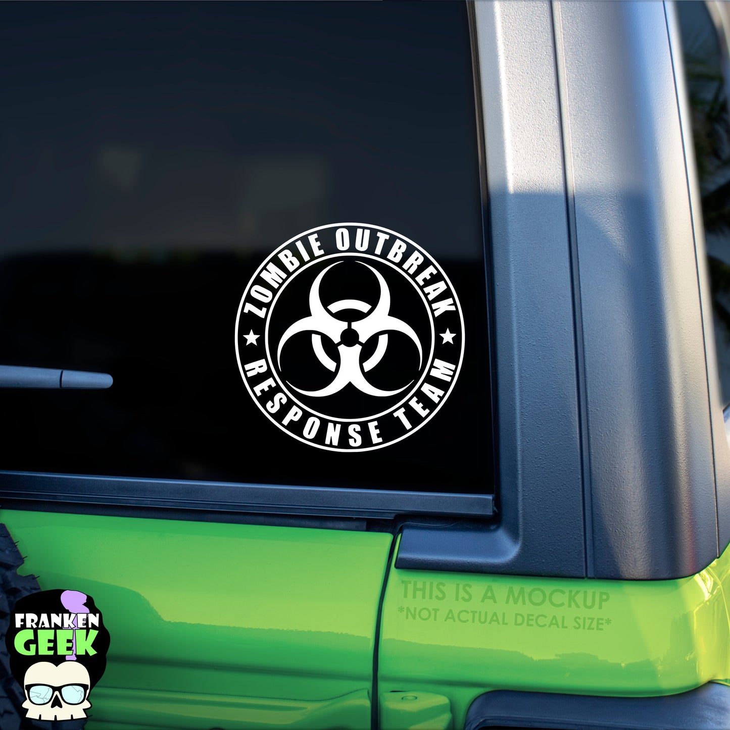 Zombie Outbreak Response Team Horror Vehicle Decal