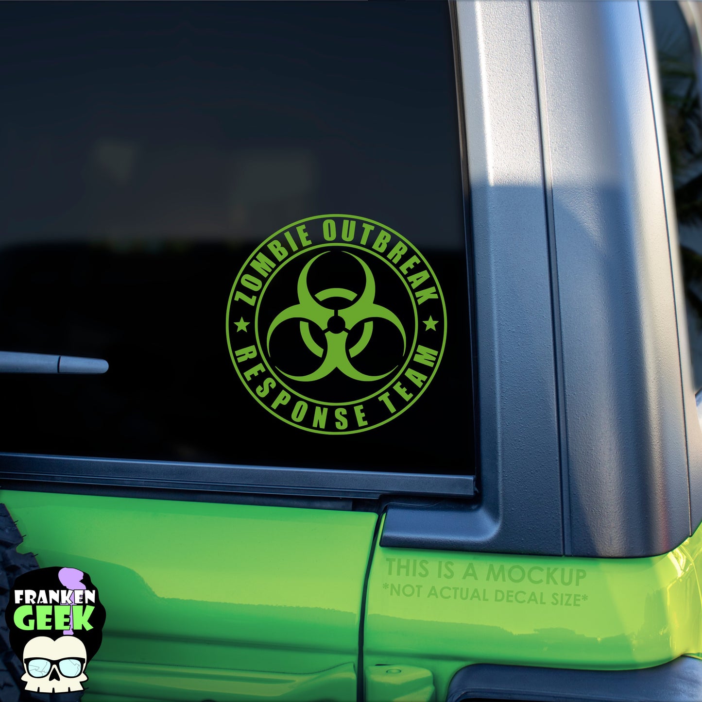 Zombie Outbreak Response Team Horror Vehicle Decal